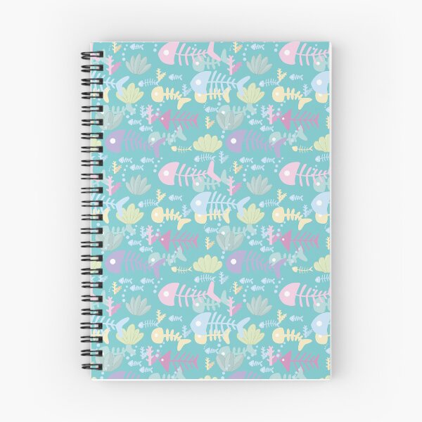Item preview, Fish Bone Under Sea Green Pattern designed and sold by Moyanana.