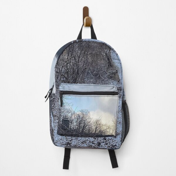 Item preview, Snowy Winter Park Scene with Fence designed and sold by Redrazzle.