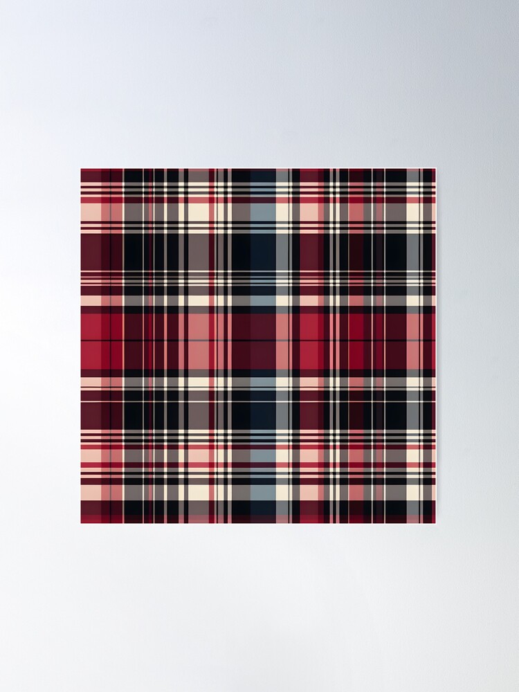 Vintage Scottish Tartan Pattern  Poster for Sale by JD72shirtshop