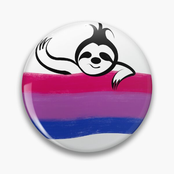 Item preview, Bi Pride Flag Sloth  designed and sold by CripRevolution.