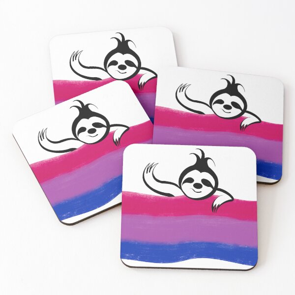 Item preview, Bi Pride Flag Sloth  designed and sold by CripRevolution.