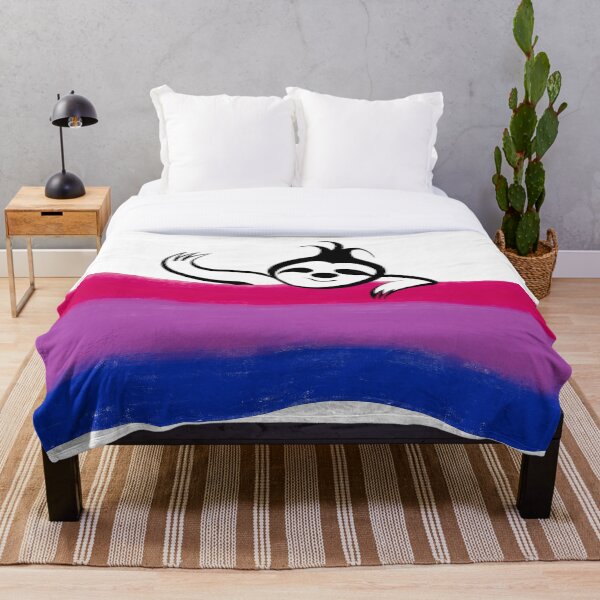 Item preview, Bi Pride Flag Sloth  designed and sold by CripRevolution.