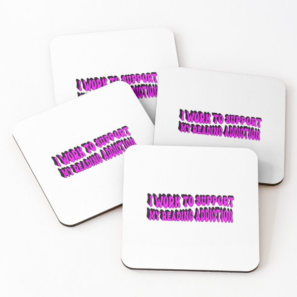 Item preview,  I Work To Support My Reading Addiction designed and sold by SOUFIANE1991.