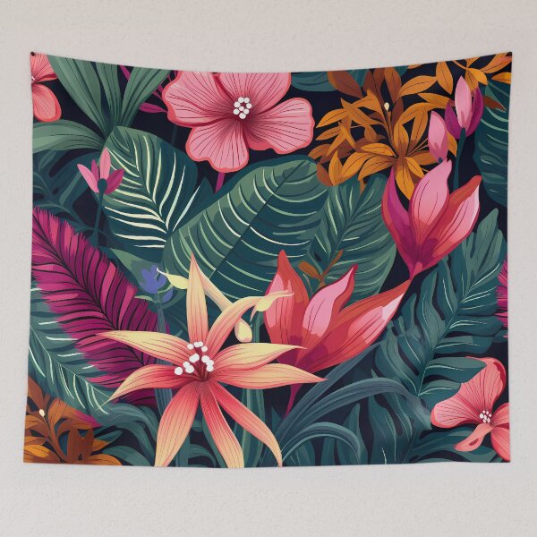 Item preview, Exotic Jungle Pattern designed and sold by MTJ-Mushrooms.