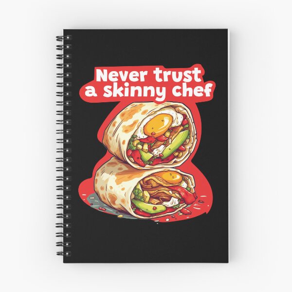 Item preview, Never Trust a Skinny Chef designed and sold by EunoiaDynasty.