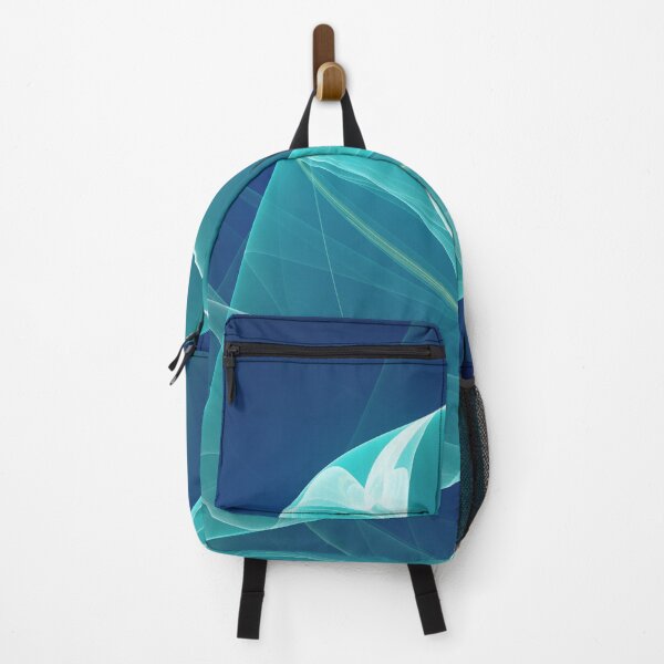 Item preview, Aqua Blue Modern Minimal Tornado Wave Abstract designed and sold by patternsoup.