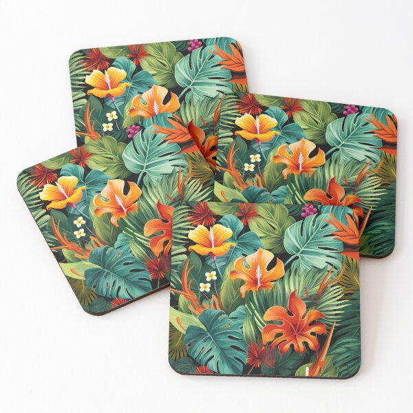 Item preview, Exotic Jungle Pattern designed and sold by MTJ-Mushrooms.