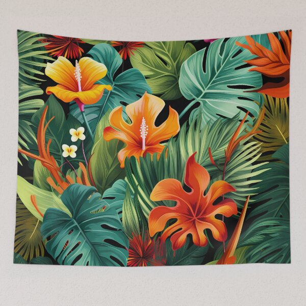 Item preview, Exotic Jungle Pattern designed and sold by MTJ-Mushrooms.