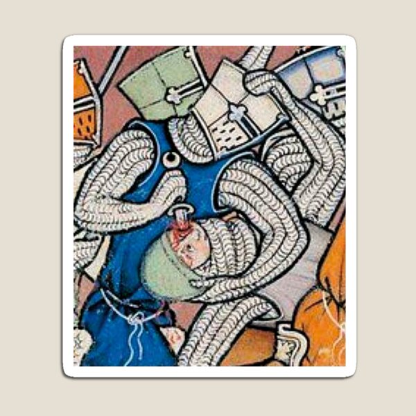 Vista previa del artículo con la obra «Meme Criatura Medieval», diseñado y vendido por VintageManiac.