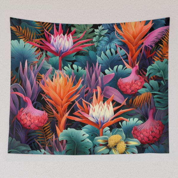 Item preview, Exotic Jungle Pattern designed and sold by MTJ-Mushrooms.