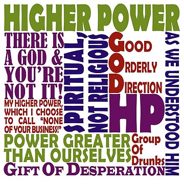 12 Step Higher Power Slogans | Art Board Print