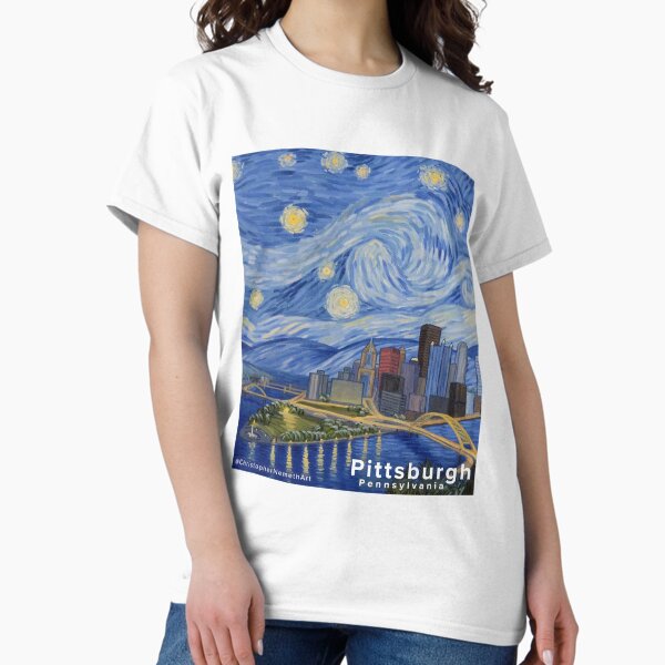 Item preview, Starry Night Over Pittsburgh (title) designed and sold by ChrisNemethArt.