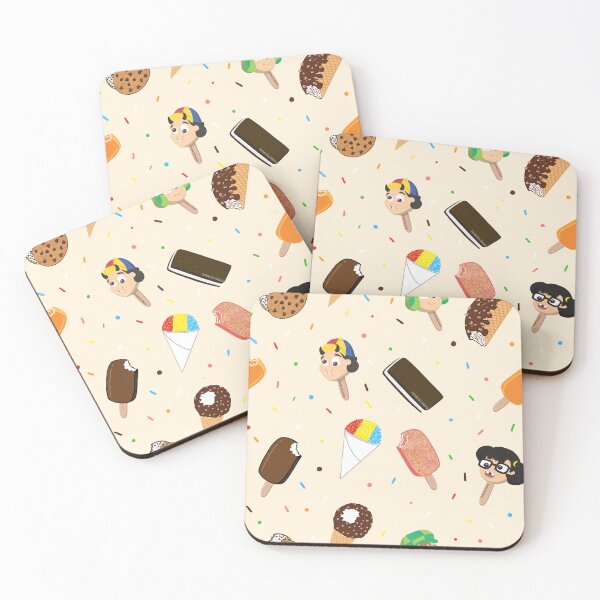 Item preview, Latino Summer Ice Cream Pattern Vanilla Cream Background  designed and sold by Francielandia.