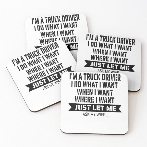 Item preview, Funny Truck Driver Husband Ask My Wife Trucker designed and sold by Fatimah Saeed.
