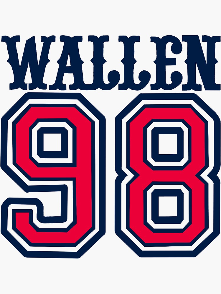 Morgan Wallen - 98’ Braves | Sticker
