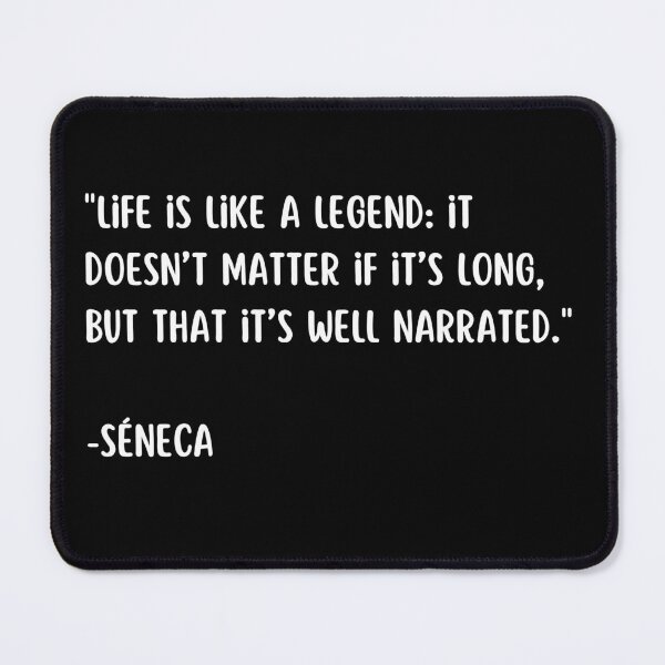 Item preview, Live your legend: a Seneca quote to inspire you designed and sold by CachoGlorious.