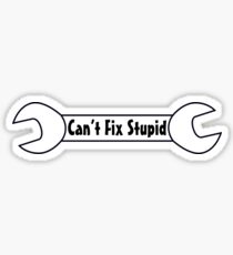 Can't Fix Stupid Sticker
