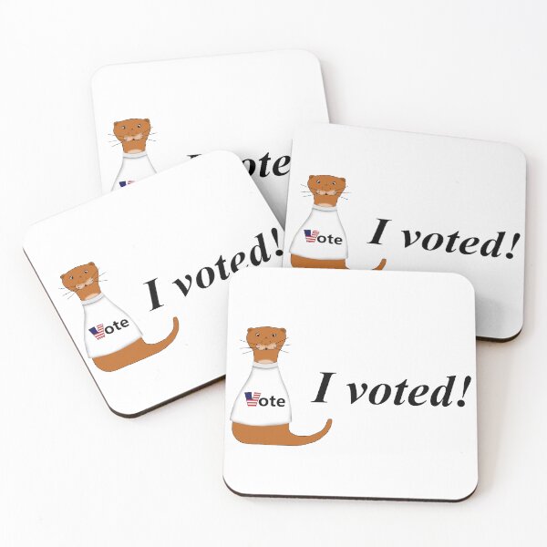 Item preview, Oliver The Otter I Voted Sticker designed and sold by OliverTheOtter.
