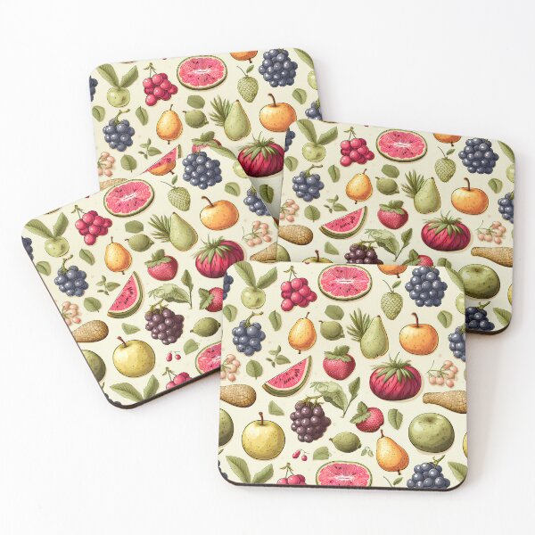 Item preview, Fruity Delight: A Playful Pattern of Fruits designed and sold by DreamyDesigns92.