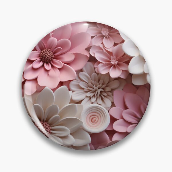 Item preview, "Flores en Pleno Esplendor: El Jardín de la Imaginación Desborda Armonía Tridimensional con Elegantes flores" designed and sold by SBD-Shop.