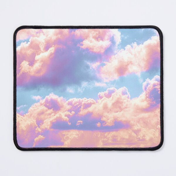 Item preview, Dreamy Cloudy Sky - Soft Aesthetic Pastel Pink Sunrise designed and sold by Neon Purple Noodle Bar.