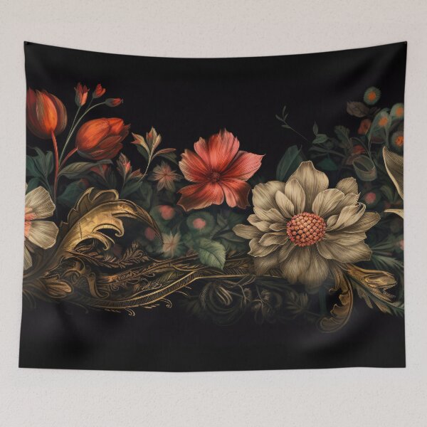 Item preview, Bohemian Vintage Luxury Flowers | Modern Floral Boho Bohemian Floral Antiques designed and sold by Bored Elon.