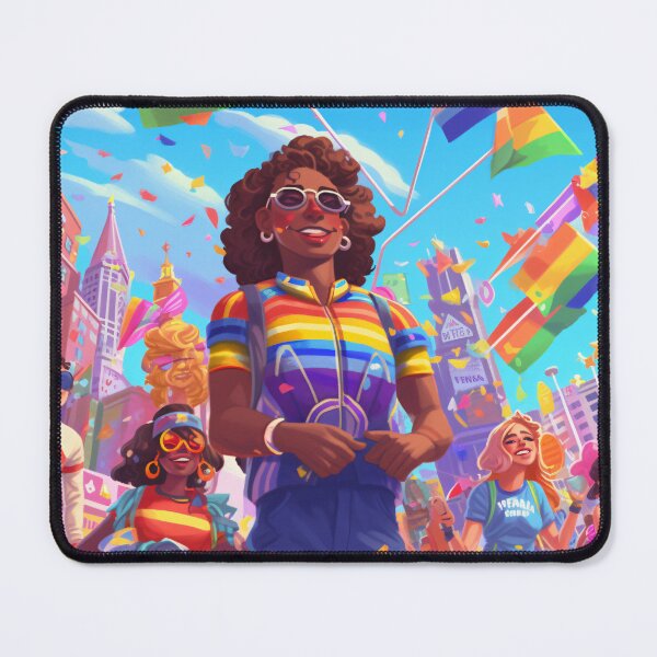 Item preview, the concept of gender fluidity and inclusivity by depicting a rainbow-colored chameleon changing its appearance using digital art with a vibrant and playful style (#1) designed and sold by diverseme.