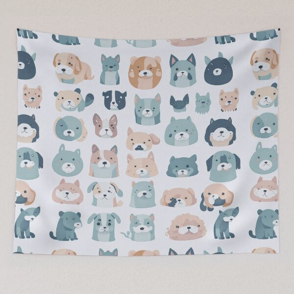 Item preview, Adorable Dogs Pattern Design designed and sold by Noxartech23.