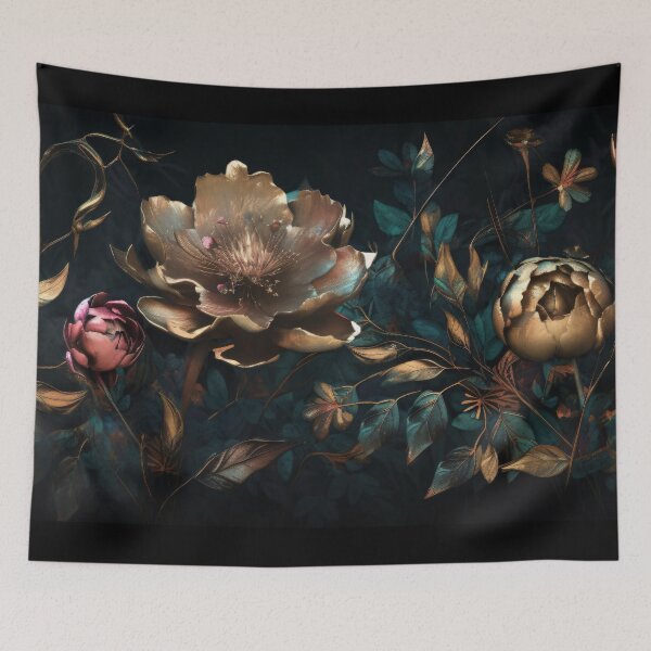 Item preview, Bohemian Vintage Luxury Flowers | Modern Floral Boho Majestic Floral Heritage designed and sold by Bored Elon.
