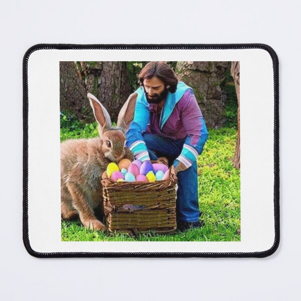 Item preview, Jesus Christ and Easter Bunny 04 designed and sold by CheeseBlueprint.