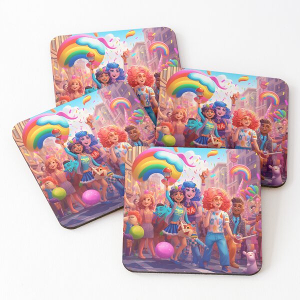 Item preview, concept of gender fluidity and inclusivity by depicting a rainbow-colored chameleon changing its appearance using digital art with a vibrant and playful style (#3) designed and sold by diverseme.