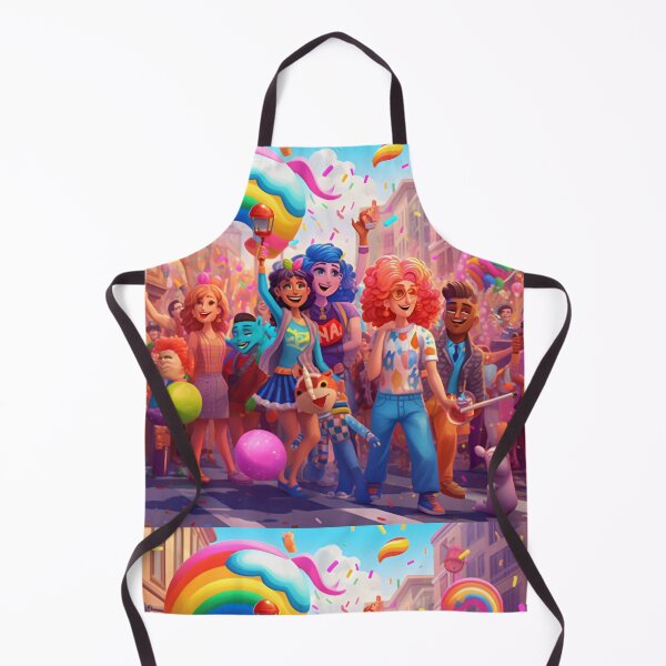 Item preview, concept of gender fluidity and inclusivity by depicting a rainbow-colored chameleon changing its appearance using digital art with a vibrant and playful style (#3) designed and sold by diverseme.