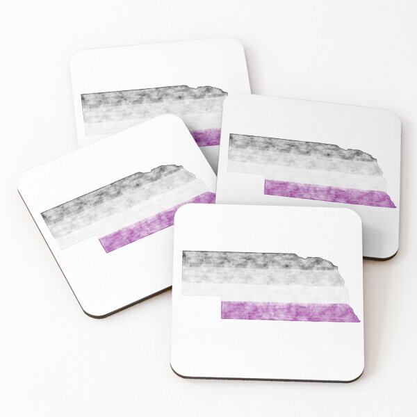 Item preview, Nebraska Asexual Pride (watercolor) designed and sold by KJ.