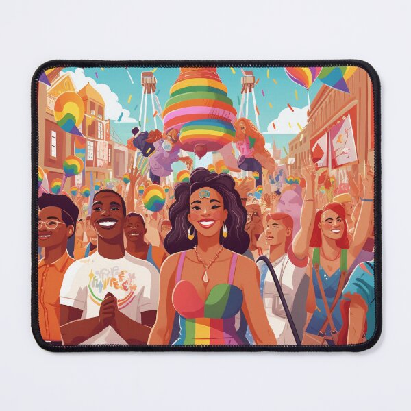 Item preview, concept of gender fluidity and inclusivity by depicting a rainbow-colored chameleon changing its appearance using digital art with a vibrant and playful style (#4) designed and sold by diverseme.