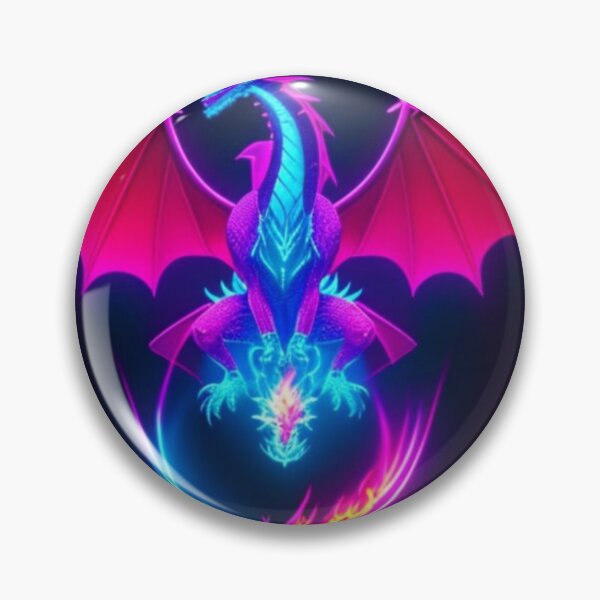 Item preview, neon dragon designed and sold by Avril Rivers.