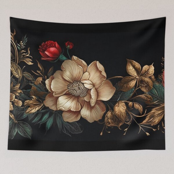 Item preview, Bohemian Vintage Luxury Flowers | Modern Floral Boho Vintage Botanical Romance designed and sold by Bored Elon.
