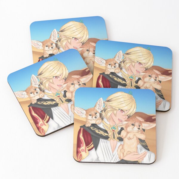Item preview, Kaveh and the Desert Foxes- Genshin Impact  designed and sold by shahdraws.
