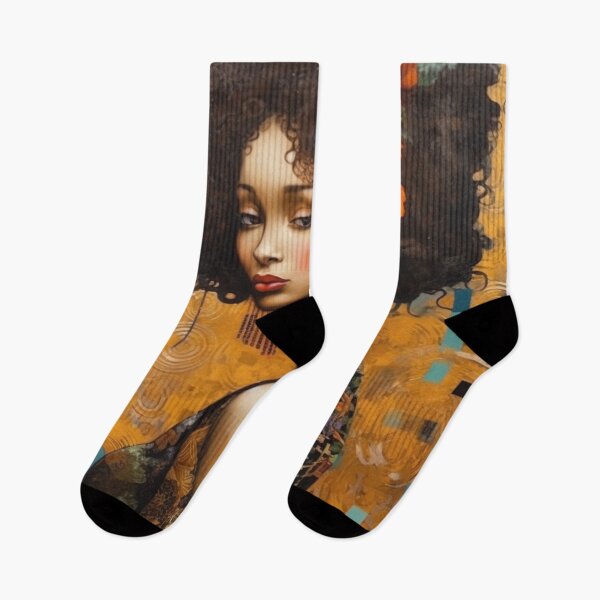 Artikelvorschau, Frauenporträt, inspiriert von Gustav Klimt, Ukiyo-E und Van Gogh Art entworfen und verkauft von BrandonArtWorld.