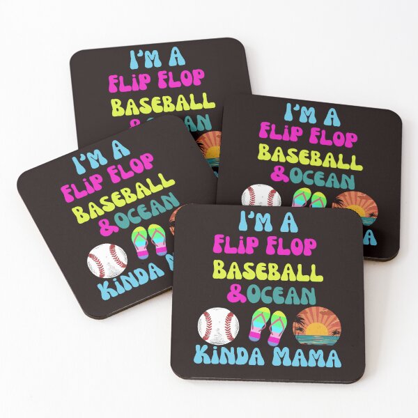 Item preview, I'm A Flip Flops Baseball Ocean Kinda Mama Mother Mom designed and sold by MagicSD Designs.