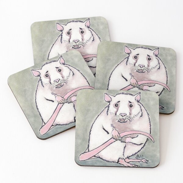 Item preview, Worried Rat in Pastels designed and sold by LiszaB.