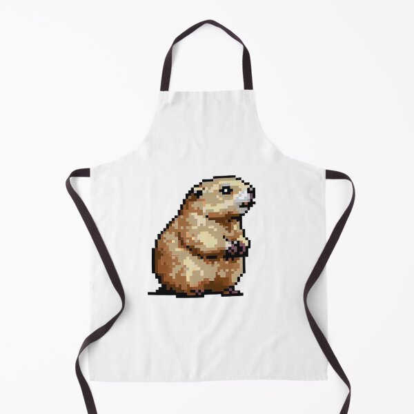 Item preview, Happy groundhog pixel art designed and sold by GroundhogMs.