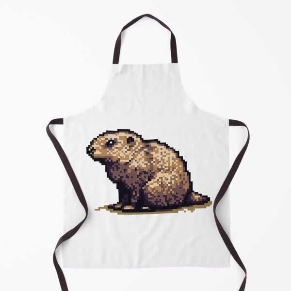 Item preview, Groundhog with calm posture pixel art designed and sold by GroundhogMs.