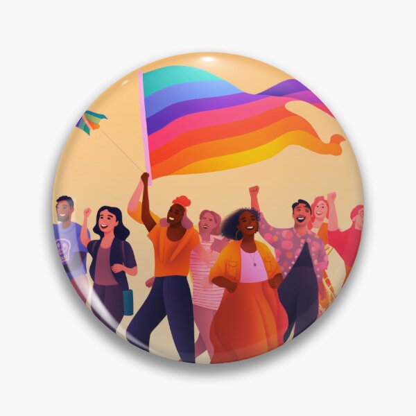 Item preview, depicting a diverse group of LGBTQ+ activists standing together, raising their voices, and advocating for equality and social justice with a powerful and impactful art style (#3) designed and sold by diverseme.