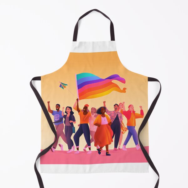 Item preview, depicting a diverse group of LGBTQ+ activists standing together, raising their voices, and advocating for equality and social justice with a powerful and impactful art style (#3) designed and sold by diverseme.
