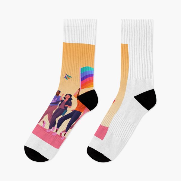 Item preview, depicting a diverse group of LGBTQ+ activists standing together, raising their voices, and advocating for equality and social justice with a powerful and impactful art style (#3) designed and sold by diverseme.