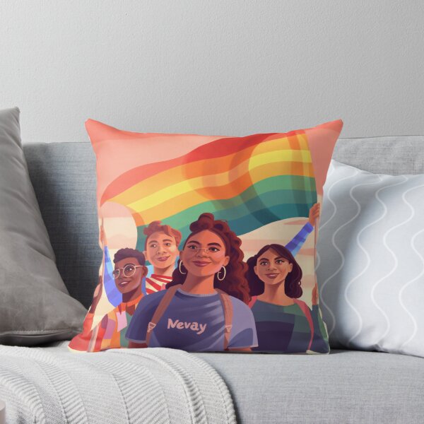 Item preview, depicting a diverse group of LGBTQ+ activists standing together, raising their voices, and advocating for equality and social justice with a powerful and impactful art style (#3) designed and sold by diverseme.