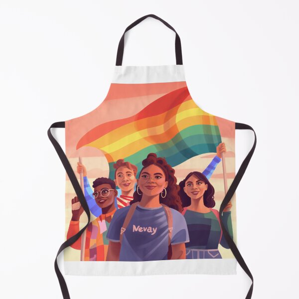 Item preview, depicting a diverse group of LGBTQ+ activists standing together, raising their voices, and advocating for equality and social justice with a powerful and impactful art style (#3) designed and sold by diverseme.
