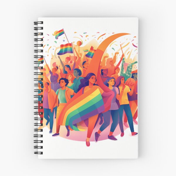 Item preview, depicting a diverse group of LGBTQ+ activists standing together, raising their voices, and advocating for equality and social justice with a powerful and impactful art style (#5) designed and sold by diverseme.