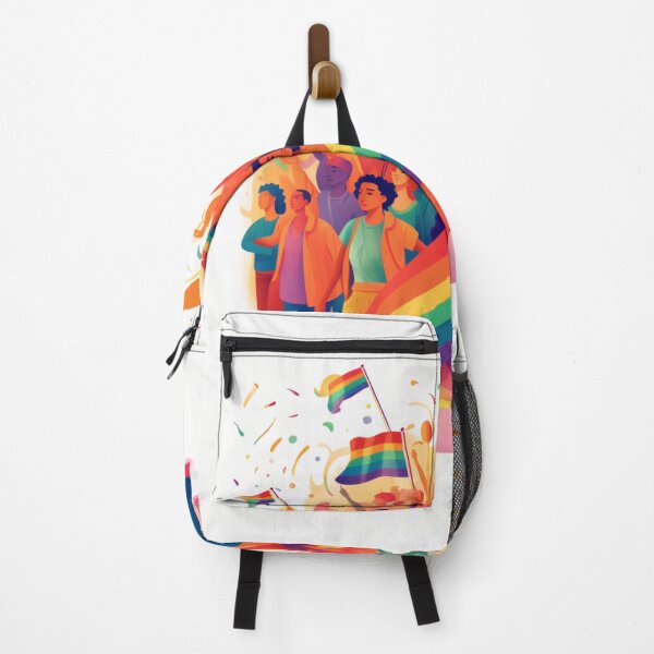 Item preview, depicting a diverse group of LGBTQ+ activists standing together, raising their voices, and advocating for equality and social justice with a powerful and impactful art style (#5) designed and sold by diverseme.
