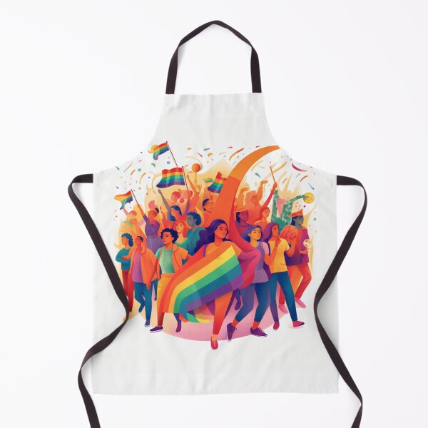 Item preview, depicting a diverse group of LGBTQ+ activists standing together, raising their voices, and advocating for equality and social justice with a powerful and impactful art style (#5) designed and sold by diverseme.